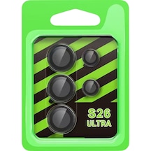 Newface Samsung Uyumlu Galaxy S26 Ultra Raze Metal Kamera Lens - Siyah