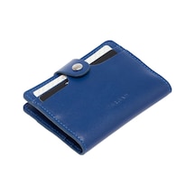 Tergan Koyu Mavi Deri Unisex Kredi Kartlık - S1kk00001653-j1f Mavi