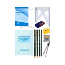 Teknik Resim Seti 13 Parça 1 Paket Teknik Resim Defteri Gönye Dereceli Kalem Metal Pergel Silgi Kalemtraş Hamur Silgi Atlye Laboratuvar Deney Ve Temri