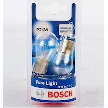 Bosch P21w Pure Light Fren Stop Araç Ampulü,  Kalite, 2'li Paket,