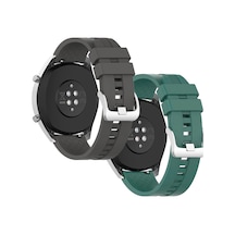 Huawei Watch Gt 2E Kordon 22 Mm Kayış Klasik Silikon Strap K23
