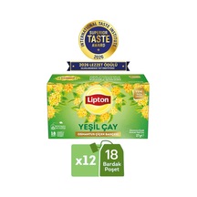 Lipton Osmantus Çiçek Bahçesi Aromalı Yeşil Çay 18li X 12 Adet