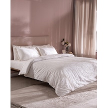 Madame Coco Aulne King Size %100 Pamuk Brodeli Nevresim Takımı - Beyaz 8684427222041 Beyaz