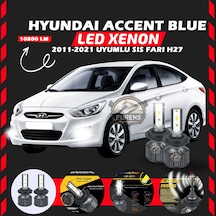 Hyundai Accent Blue 2011-2021 Sis Farı Uyumlu Şimşek Etkilii Led Xenon Premium Seriess H27