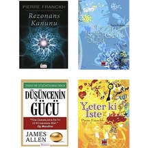 Rezonans Kanunu + Dogru Istersen Olur + Dusuncenın Gucu + Yeterkı Iste 4 Set Kıtap