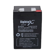 Lightex Lt-44 4v 4ah Bakımsız Işıldak Aküsü