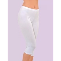 I Mer 4338 Bayan Kapri Tayt Beyaz