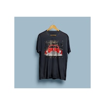 Bahriyeli Collection Oversize Vintage Classic Car Tasarım Unisex T-shirt Siyah