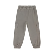 Civil Boys Bel Paça Lastikli Kargo Cepli 2-5 Yaş Pantolon - Gri Açık Gri
