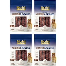 Nutri Canin Rawhide Geyik Eti Sargılı Kemik Köpek Ödülü 120 G X 4 Adet