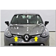 Markadan  DB Chrome Renault Clio 4 Ön Panjur Nikelajı  201 2 -  2017  2 Parça P.Çelik