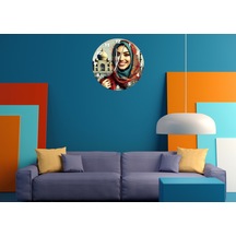 Ti-play Mutluk Ve İnanç 30x30cm Akrilik Dekoratif Modern Duvar Saati ÇOk Renkli