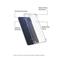 Xiaomi Redmi Note 13 5g Kapak Kamera Korumalı Airbag Antishock Köşe Korumalı Şeffaf Silikon Kılıf
