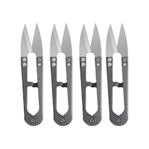 4 Adet Metal Balıkçı Makası Yaylı Sistem Hobi Maket Metal Terzi Tekstil Temizleme Makası