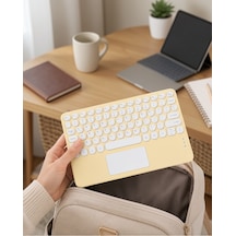Kablosuz Bluetooth Klavye Slim Taşınabilir Xuczzztouchpad-3