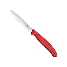 English Home Victorinox 6.7701.c1 Swiss Classic 10 Cm Düz Soyma Bıçağı - Kırmızı Çok Renkli