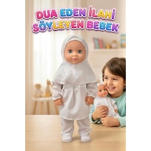 Elif Tesettürlü Bebek Pilli Sesli Dua Eden Ve İlahi Okuyan Eğitici Oyuncak Bebek 1