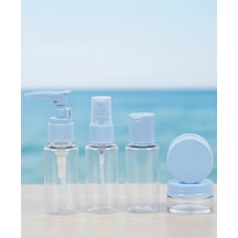 Hubrendy Tekno 5 Li Seyahat Dolum Şişe Seti 30 Ml Şeffaf Taşıma Çantalı