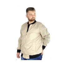 Mode Xl Erkek Kolej Mont Fermuarlı Jesica 22612 Bej 001