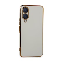 Vivo Y17s Uyumlu Kılıf Volet Silikon - Beyaz