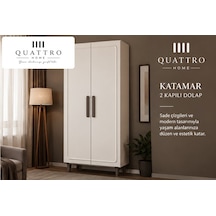 Katamar 2 Kapaklı Dolap Krem