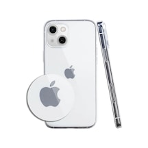 Apple İphone 14 Kılıf Lüx Şeffaf Silikon Çok Renkli