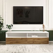 Centra Kapaklı Tv Sehpası,tv Ünitesi İstanbul Ceviz, Ev-ofis - Beyaz/kilim Beyaz/kilim