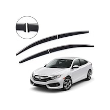 Honda Civic Fc5 Krom Çıtalı Cam Rüzgarlığı 2016-