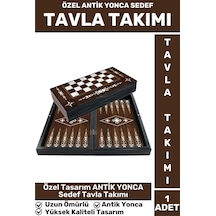 Elit Yüksek Kaliteli Uzun Ömürlü Aile Arkadaş Kahve Cafe Oyun Takımı Antik Yonca Sedef Tavla Takımı