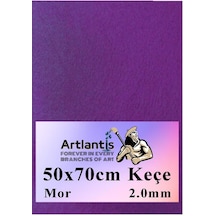50x70 Cm Keçe 2.0 Mm 1 Adet Renkli Hobi Keçesi Elişi Keçesi Anasınıfı Kreş Okul Öncesi Mor