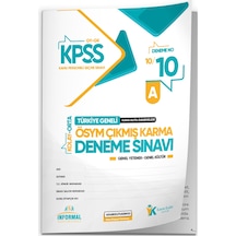 2026 KPSS ÖSYM Arşivi Çıkmış Soru Karma Genel Yetenek Genel Kültür D. Çözümlü Deneme 10/10.Kitapçık