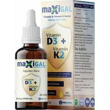 Maxigal D3 K2 Takviye Edici Gıda 20 Ml