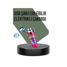 Mey İthalat Güç Göstergeli Şarjlı Fenerli Usb Elektrikli Çakmak Belirtilmemiş
