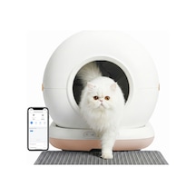Haustier Cb001 Akıllı Otomatik Kedi Tuvaleti, App İle Kontrol, 75lt İç Hazne, 7lt Çöp Haznesi