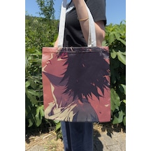 Zipzap Death Note V1 Yazlık Kışlık Çift Taraflı Kanvas Baskı Bez Çanta Anime Çantası
