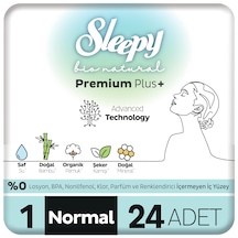 Sleepy Bio Natural Premium Plus Hijyenik Ped Normal 24 Adet Ped