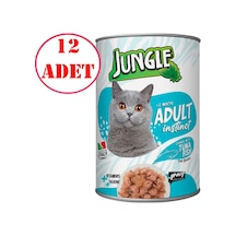 Jungle Kedi Konservesi Ton Balıklı 415 Gr 12 Ad