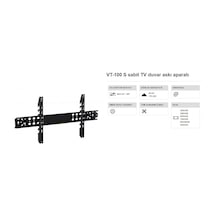 Vontech Vt 100s Tv Askı Aparatı 42-100 İnç Sabit 10x90 Cm