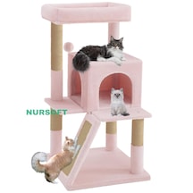 Nursoft Teraslı Dekoratif Kedi Tırmalama Evi - 0091