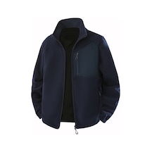 Erkekler İçin Yeni Dik Yakalı Kalınlaştırılmış Dış Mekan Sıcak Polar Ceket Gri