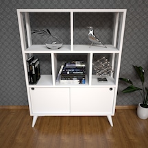 Emkawood Emkawood Suny Sürgü Kapaklı Kitaplık Raflı