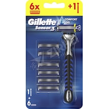 3 Adet Gillette Sensor3 Tıraş Makinesi +6 Yedek Bıçak