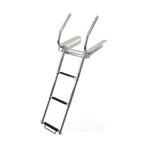 Erol Tutamaklı Teleskopik Merdiven 3 Basamaklı Platform Altı Kızaklı 254x1233 mm