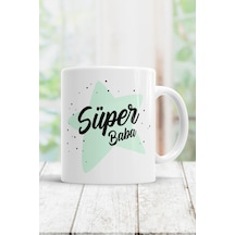 Süper Baba Kupa Bardak Beyaz