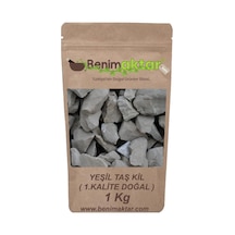 Benimaktar Yeşil Kil Taş 1.Kalite Yenilebilir Temiz 1 Kg