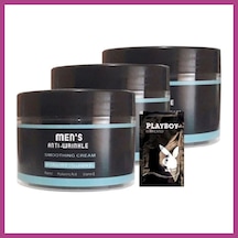 Gees Global Süper Mens 3 Adet Snmp20328 Smoothing Cream 100 Ml Antiwrinkle Erkek Yüz Cilt Kremi + Yanında Jel Gbzs