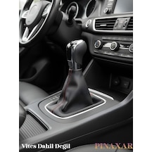 Subaru Brz Siyah Deri Prime Tasarım Kırmızı Spor Dikiş Vites Körüğü