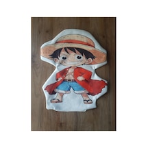 Ow Bag One Piece Luffy Best Desenli Şekilli Tasarım Chibi Karakter Yastık Çok Renklı