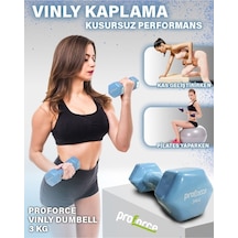 Proforce Vdb Dışı Vinil Kaplı Içi Çelik Döküm Ağırlık Dambıl 3 Kg