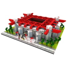 Küçük Parça Yapı Taşları Birleştirilmiş Dünya Bina Model Oyuncak San Siro Futbol Stadyumu